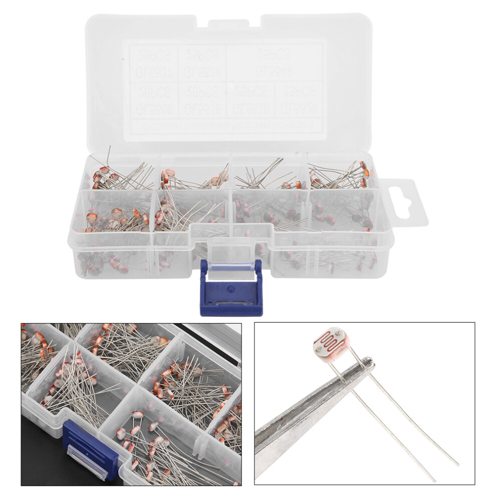 175Pcs Mini Photocell Resistor Assortment Box
