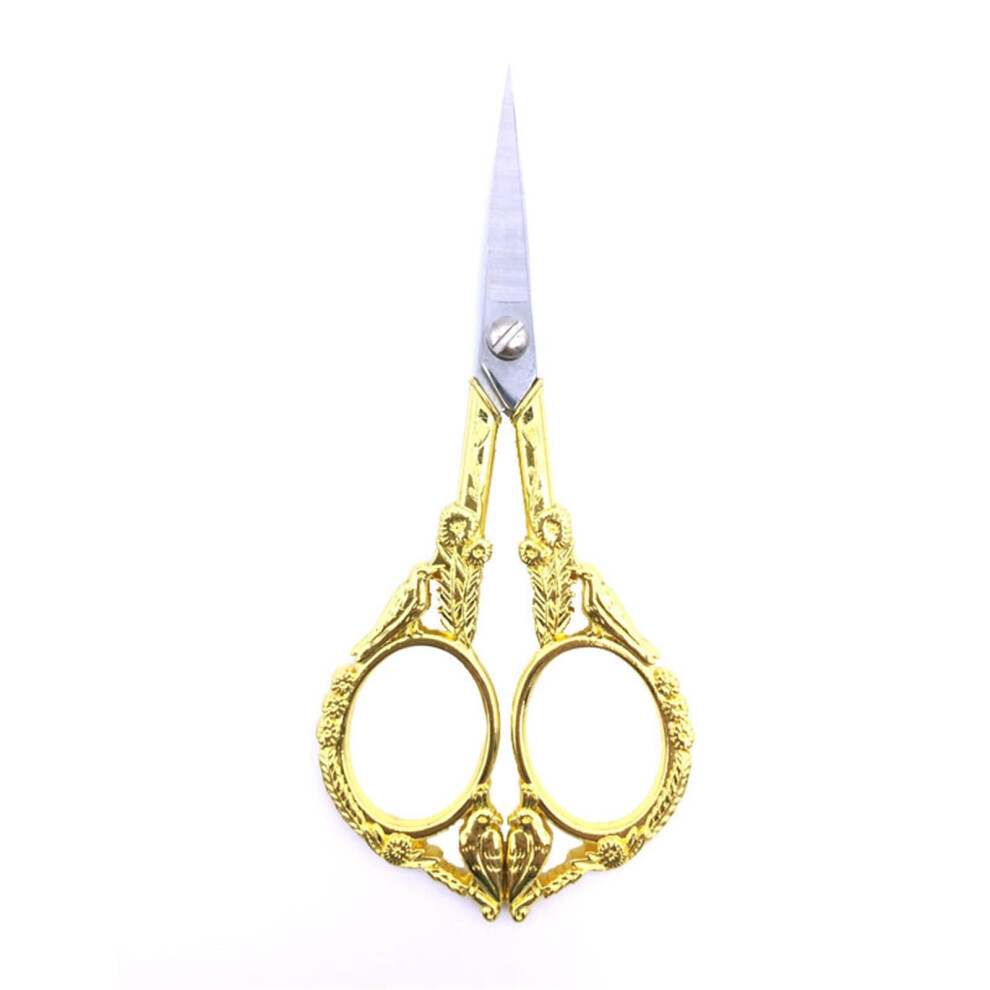 Premium Embroidery Scissors Â Small, Compatible With Sharp Sewing Snips, Crochet & Yarn Scissors, Vintage Rainbow Bird Style 9165521606863