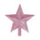 Christmas Tree Topper Star Glitter Pink 8 inch 1