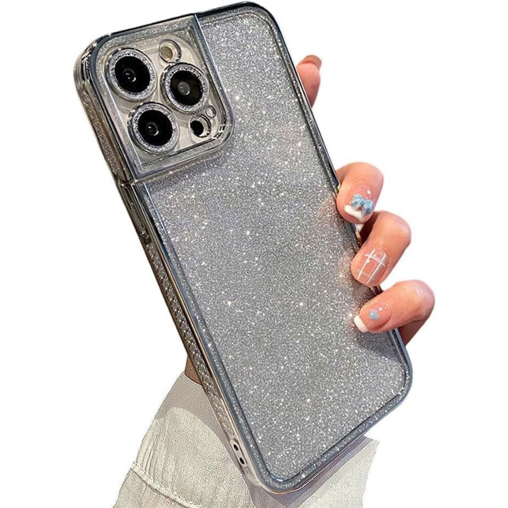 Iphone 11 Case Electroplated Glitter Rhinestone Silver 9362892749902