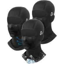 3 stk. balaklava ansiktsmaske med hull for briller for menn og kvinner sommerkjølende maske sol UV-beskyttelse for motorsykkel arbeid ski