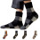 Merinoullsockor Varma Ribbade Halvvad Unisex 1