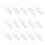 15Pcs Clear Candy Scoops Mini White Buffet for Kitchen 4