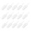 15Pcs Clear Candy Scoops Mini White Buffet for Kitchen 6