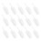 15Pcs Clear Candy Scoops Mini White Buffet for Kitchen 8