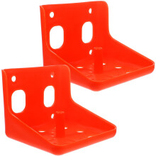 Zoutbak met oranje plastic antislipbodem voor veevoer