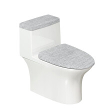 Lot de 2 housses de siège de toilette extensibles avec bord élastique, pour salle de bain