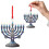 Décorations murales, bougies de Noël, ornement de menorah 1