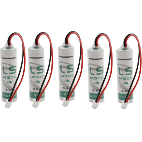 LS14500Batterij 3,6V AA 2600mAh Witte stekker 5 stuks