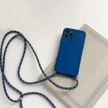 Bandoulière vert menthe avec cordon pour iPhone 13/12/12 Pro/11/XR/XS/6s-8+/SE2