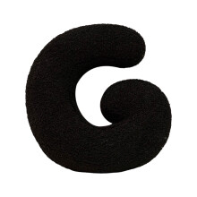 Black Letter Pillows – Soft Initial Throw Cushions, A-Z Alphabet Decor for Sofa, Bed, Car (Compatible with Home Decor)