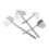 4 Pieces Drywall Corner Tool Hand Trowel Plastering Scraper Rustproof Steel for Inside Outside Corner Finishing 3