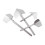 4 Pieces Drywall Corner Tool Hand Trowel Plastering Scraper Rustproof Steel for Inside Outside Corner Finishing 4