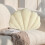 Seashell Throw Pillows, Shell-Shaped Beige Decorative Plush Pillows for Bed/Couch (13x10 inch) 1