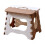 Folding Step Stool Compact Plastic Foldable Step Stool Holds Up to380 lbs,12 inches, 30cm，Anti Slip 1