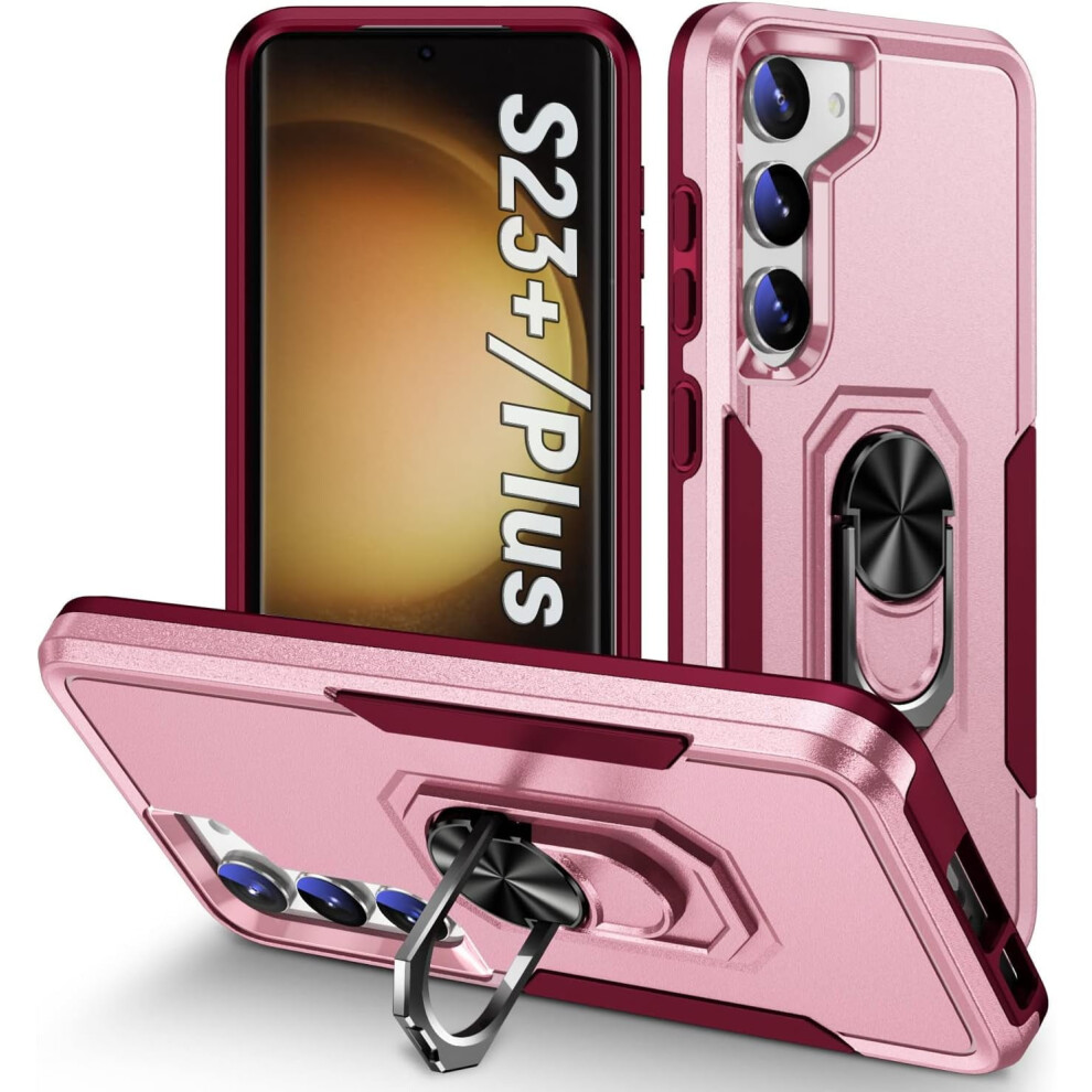 Samsung Galaxy S23 Plus Case (6.6") Â Dual-Layer Military-Grade Protection With Kickstand, Compatible With S23 Plus Pink 9071309116922