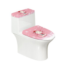 Jouluhattu Salamander WC-kannen suojussetti, 2 kpl, säädettävä WC-kannen suojus, pölytiivis hotellikoti