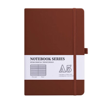 Gelinieerd notitieboek, dik notitieboek om in te schrijven, A5 hardcover leren notitieboek voor dames en heren, voor werk en het maken van
