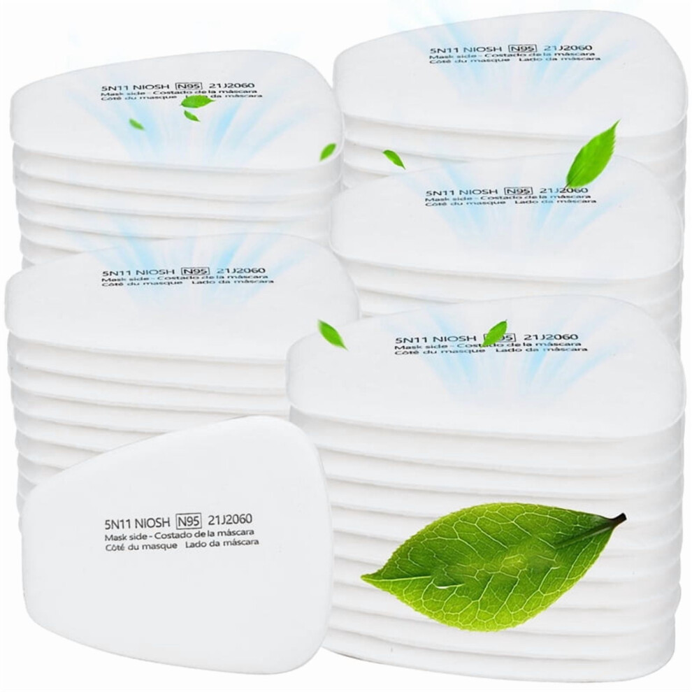 60Pc 5N11 Respirator Filter Cotton, 6001 Filter Cartridges For Respirator Filter For 6200, 6502, 6800, 7502 Series 9071309117868