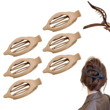 Pinces à cheveux plates style griffe française pour femmes – Lot de 3