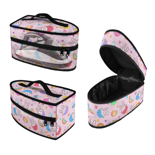 Easter Egg Bunny Pattern Polyester Iron Carrier Bag, Case Only