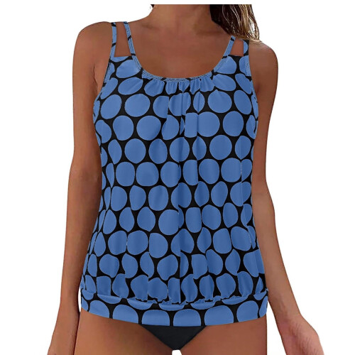 Γυναικείο μαγιό Tankini με στάμπα και σορτς, 2 τεμάχια