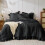 Black King Comforter Set Seersucker 3-Piece 1