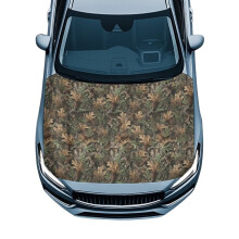 Stretch Polyester Car Hood Cover with Dead Branch Print, All-Season Protection for SUV/Pickup Trucks – Compatible with Most Models