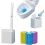 Disposable Toilet Brush Set with Extended Handle 18 Refills 1