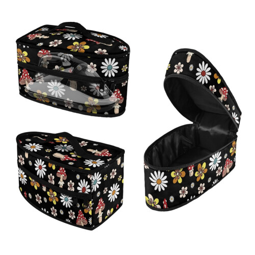 Floral Mushroom Print Steamer Storage Case Universal