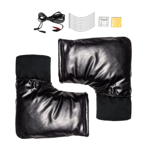 Heated Motorcycle Handle Mitts 12V Waterproof