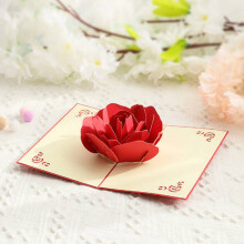 “Love Grows” Dimensional Greeting Card, Interactive Paper Art, Anniversary, Wedding & Expressing Feelings Gift C 1PC