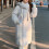 Dames winterdonsjas, los model, van dik polyester 1