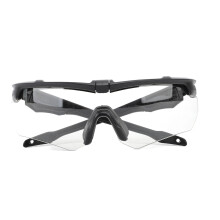 Outdoor-Sportsonnenbrille Schwarz UV-Schutz Winddichte Fahrradbrille mit austauschbaren Gläsern