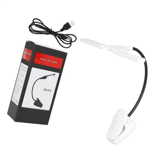LED Music Stand Light Rechargeable Flexible Clip Lamp