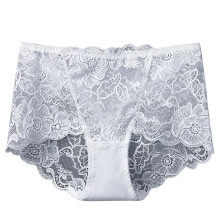 Women's Sexy Lace Panties High-Rise Tummy Control Lingerie Underwear Briefs Floral Lace Panties