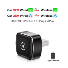 Wireless CarPlay Android Auto Adapter USB Dongle