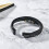 Personalized Braided Leather Bracelet I Will Always Be With 4