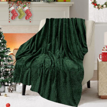 Clearance! Christmas Throw Blanket Lightweight Fall Blanket Microfiber Fall Throw Blanet for Bedroom Home Decor Gifts 40"x52" Green