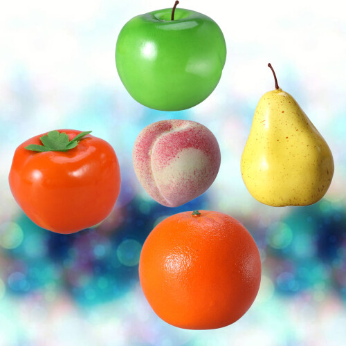 5 Pcs Artificial Fruit Decoration Display Bread Prop Education Props 1