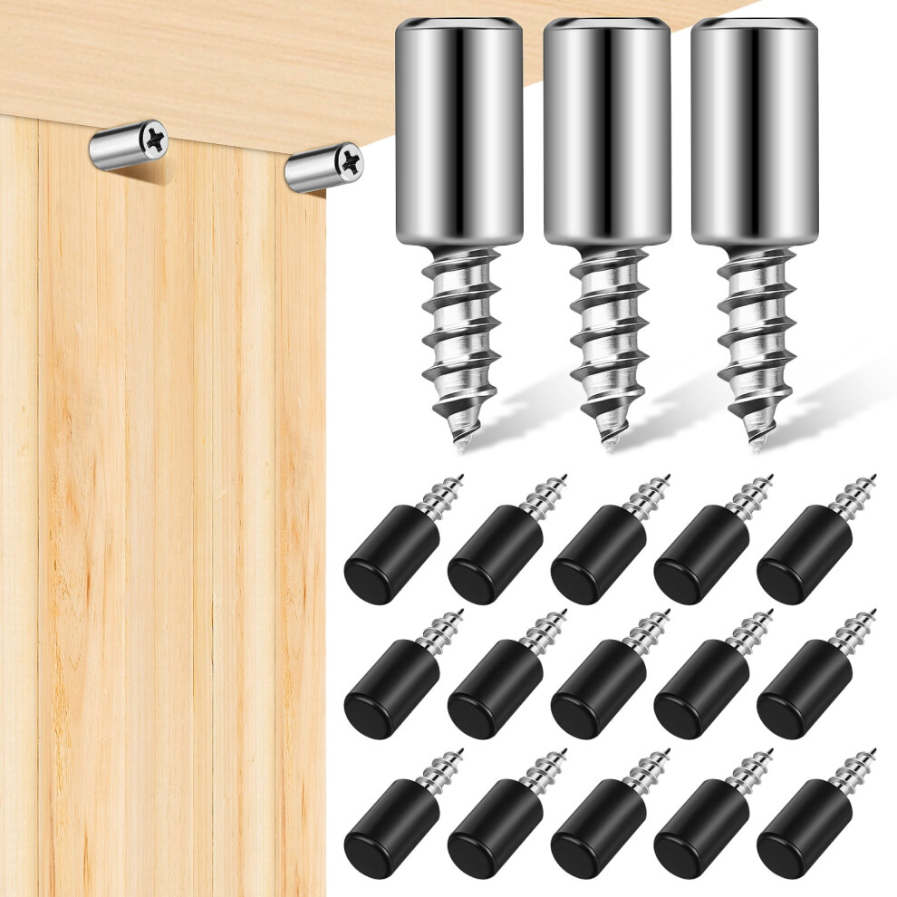 20Pcs Shelf Screws Pins Shelf Support Pegs Bookshelf Pegs Self Tapping Shelf Holders Pegs With Sleeves 9426043649647