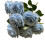 Artificial Rose Silk Flower 9-Head 18 Inch 1