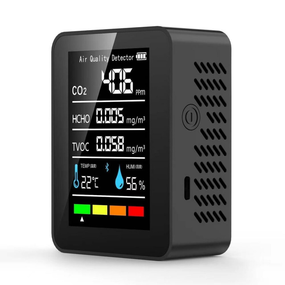 Co2 & Formaldehyde Detector With Pm2.5/Pm1.0, Ai Chip, Temp/Humidity Compensation, Up To 300C 9557311447891