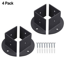 Heavy Duty Adjustable Post Base Brackets Fit 2x2 / 4x4 / 6x6 inch Post Deck