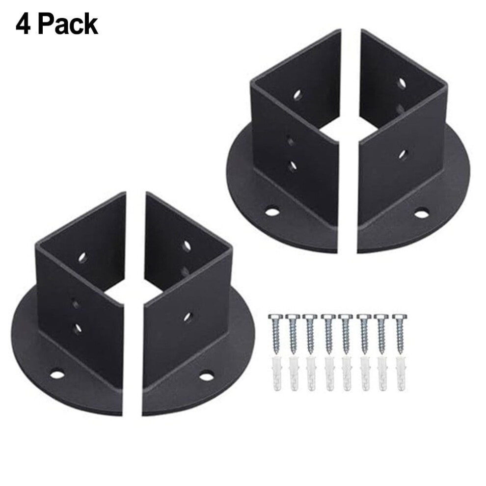 Heavy Duty Adjustable Post Base Brackets Fit 2X2 / 4X4 / 6X6 Inch Post Deck 9426043846008