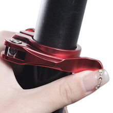 Aluminiumlegierung Fahrrad-Sattelstützeklammer 31,8 mm Schnellverschluss Rot