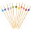 100Pcs Bamboo Fruit Picks Assorted Color Handmade Cocktail Sticks 7