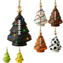 Black Soccer-Shaped Christmas Ball Ornaments for Tree & Party Decor – Compatible with Xmas Decor