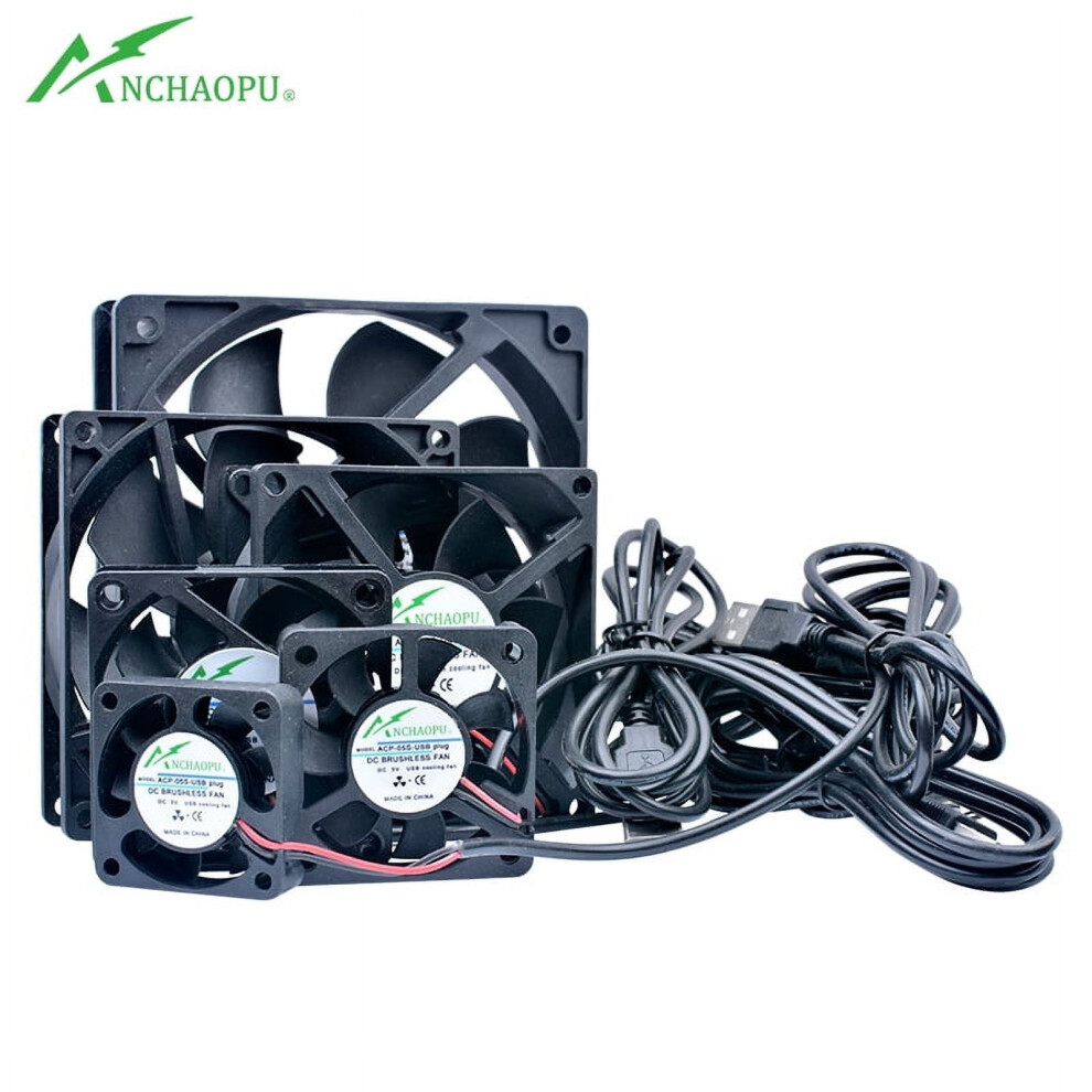 40Mm 50Mm 60Mm 70Mm 80Mm 92Mm 120Mm Dc5v Usb Connector Quiet Cooling Fan For Diy Cooling Router Game Tv Box Power Supply 9426043846725