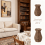 Handgeweven rotan vaas, naturel, 2 stuks 1